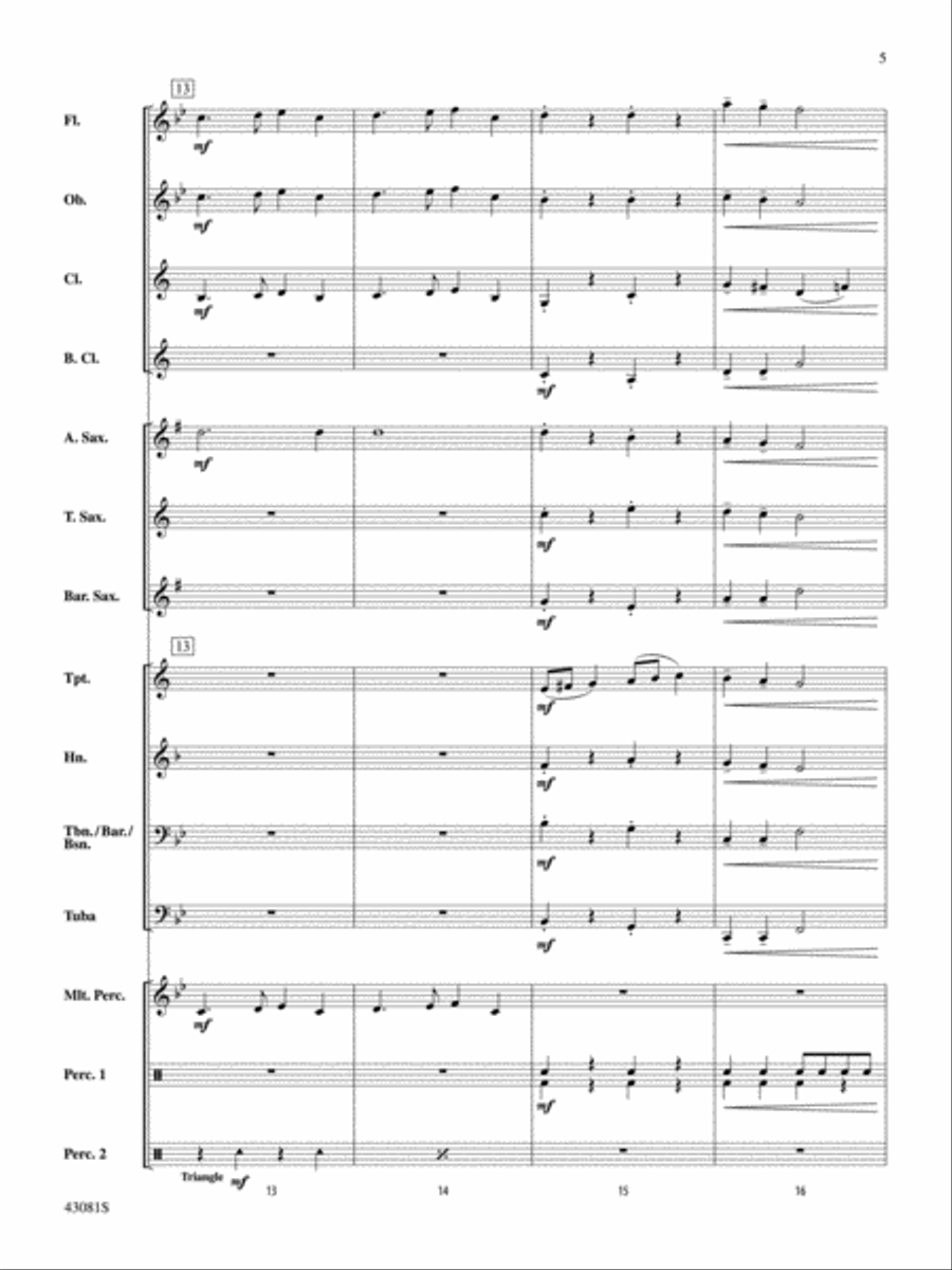 'Tis the Season to Be Jolly!: Score Concert Band scores gallery preview page 5