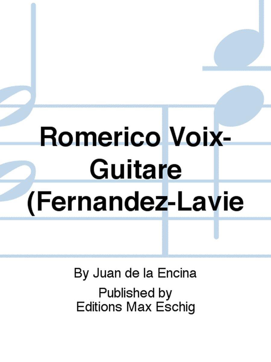 Romerico Voix-Guitare (Fernandez-Lavie