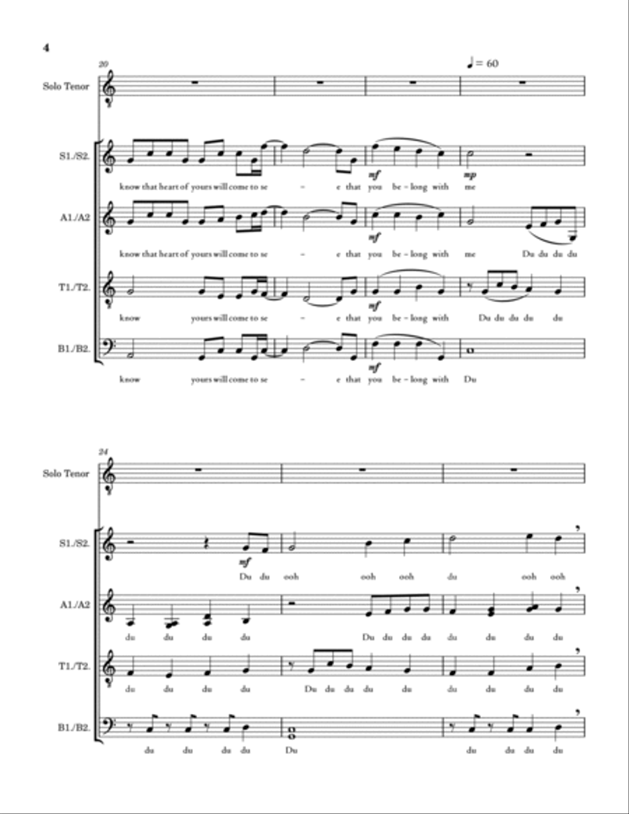 Somewhere Down The Road Somewhere Down The Road 4-Part scores gallery preview page 4