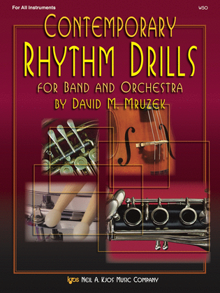 Book cover for Contemporary Rhythm Drills for Band and Orchestra