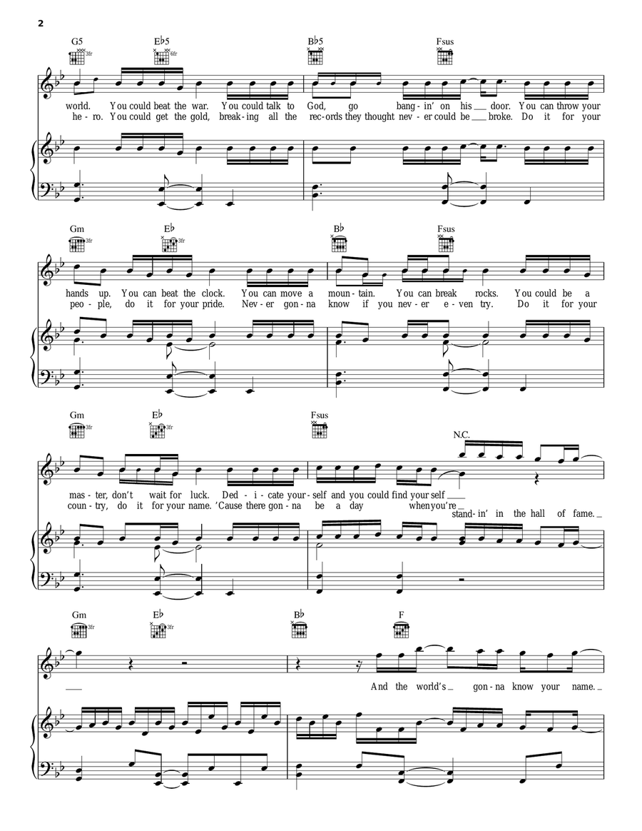 Hall Of Fame Acoustic Guitar scores gallery preview page 2