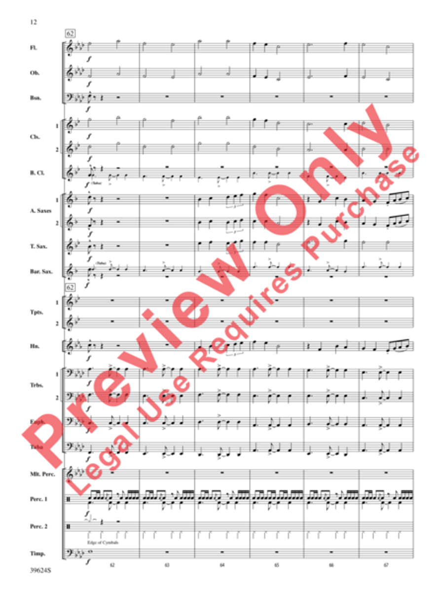 Cradle Hymn Concert Band scores gallery preview page 13