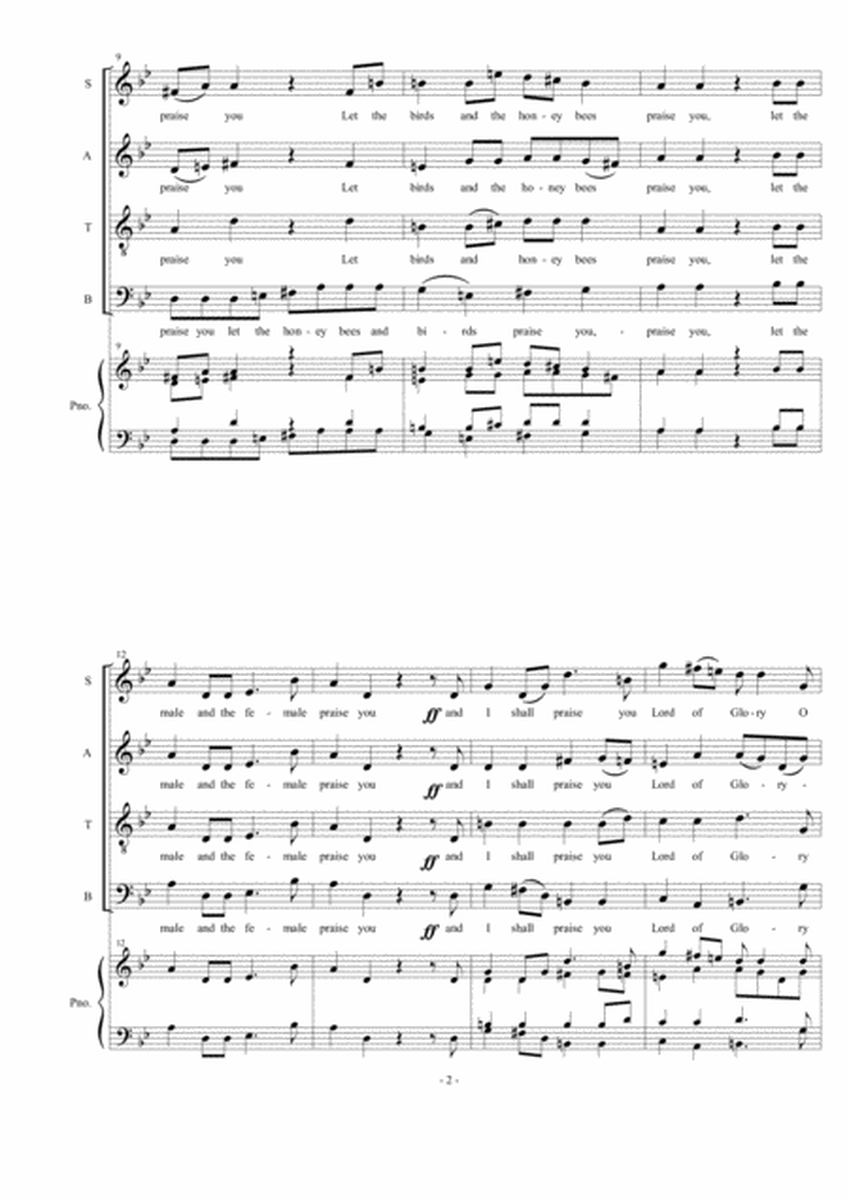 Glorious Lord SATB image number null
