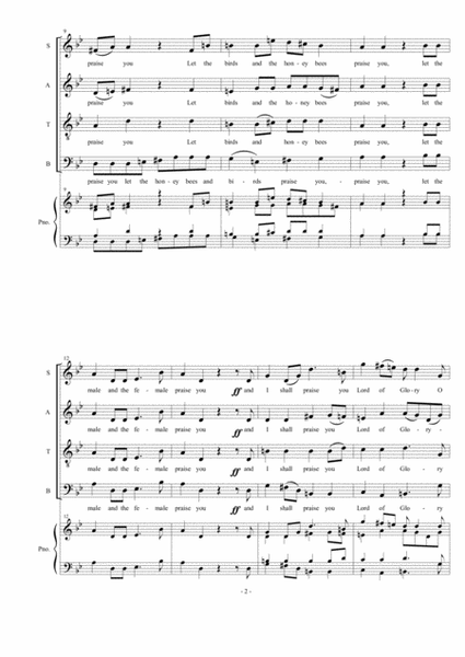Glorious Lord SATB image number null