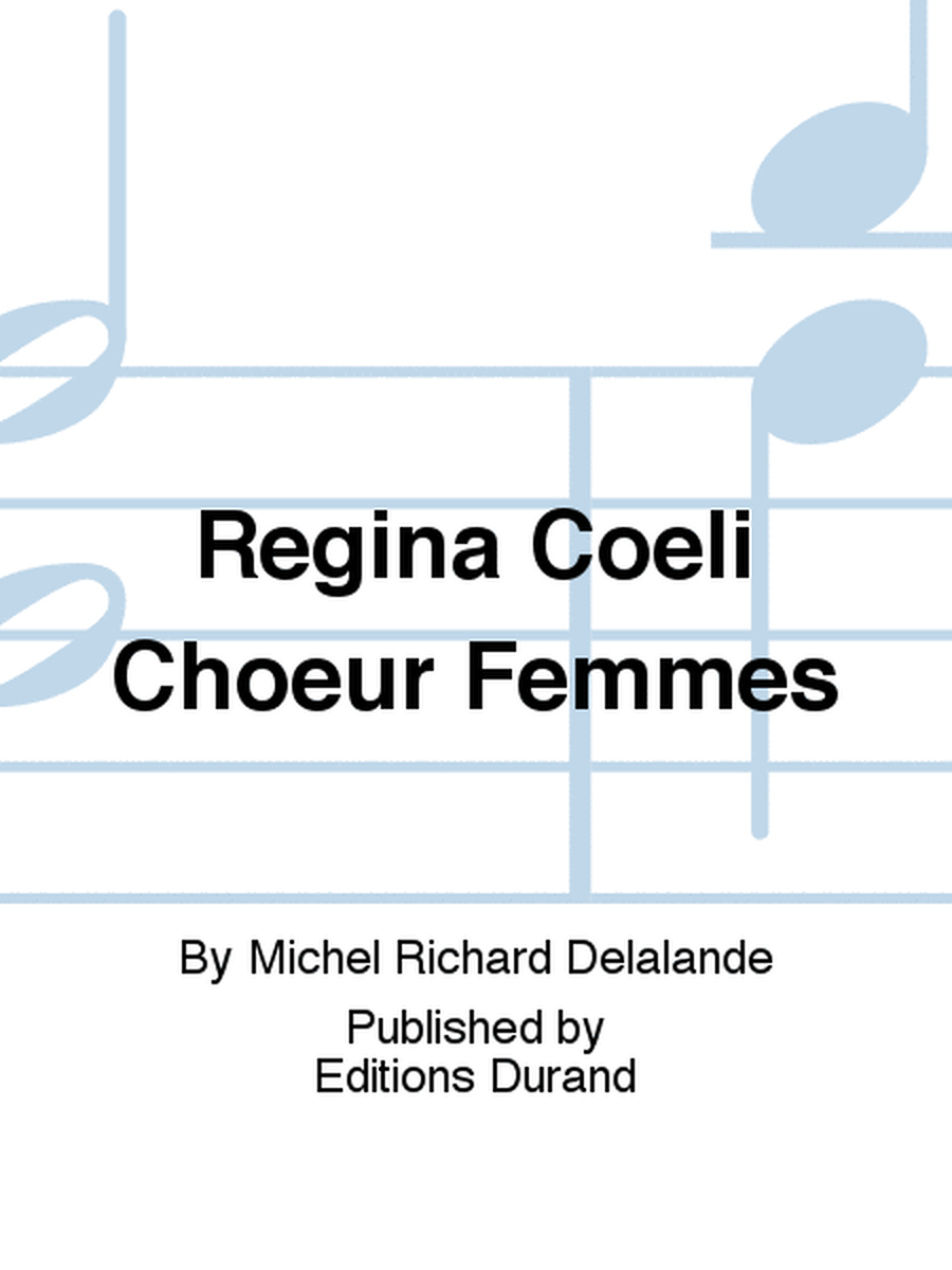Regina Coeli Choeur Femmes