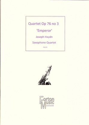 Book cover for Quartet, Opus 76 no 3 'Emperor Quartet'