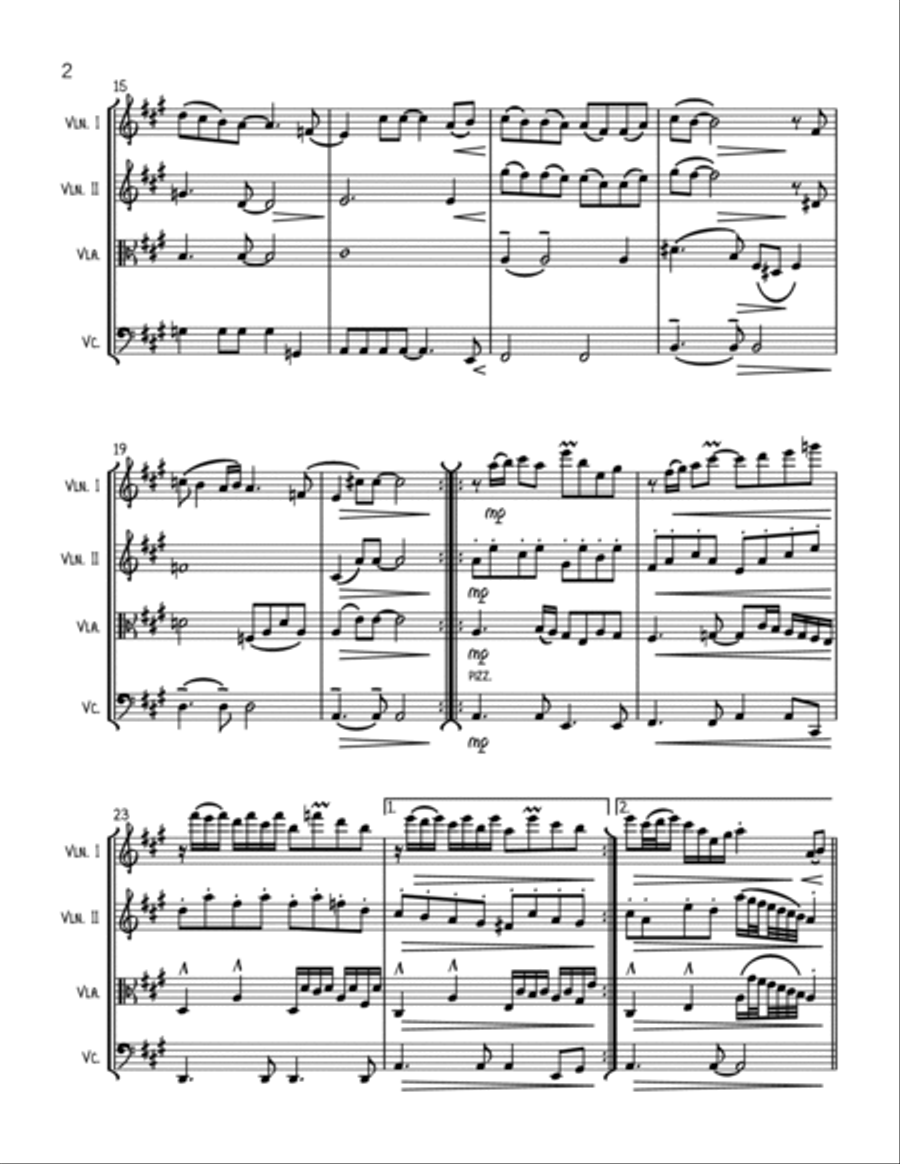 In My Life In My Life String Quartet scores gallery preview page 2