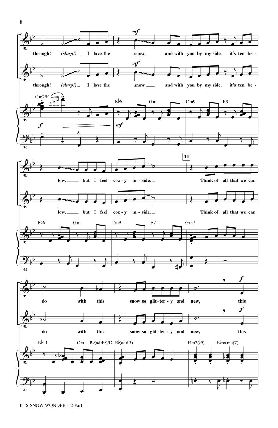 It's Snow Wonder It's Snow Wonder 2-Part scores gallery preview page 6
