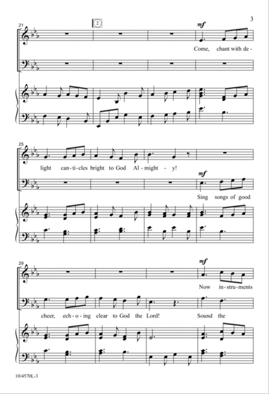 Sing a New Song to the Lord 2-Part scores gallery preview page 3