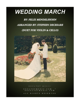 Book cover for Wedding March (Duet for Violin and Cello)