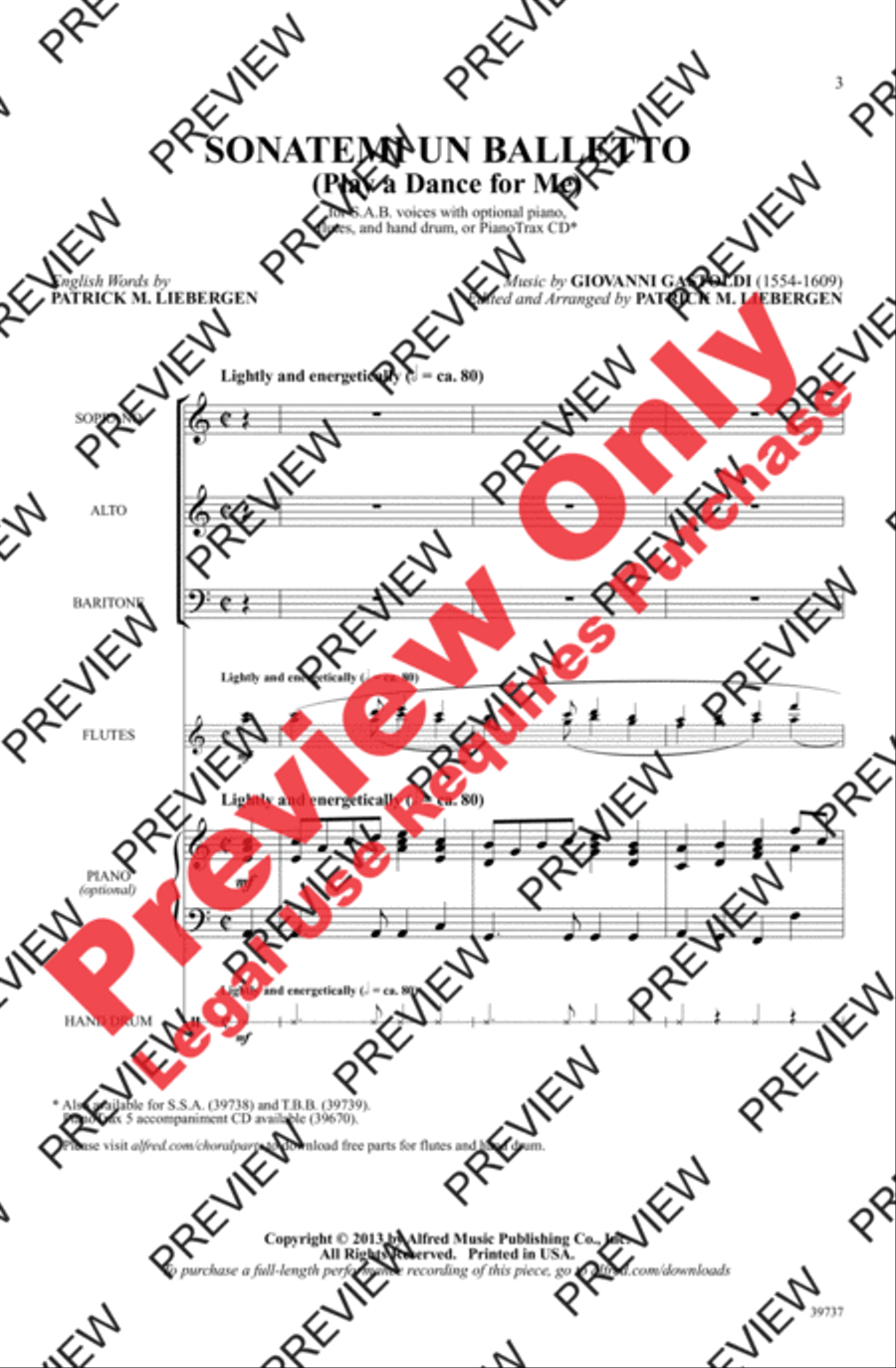 Sonatemi un Balletto Sonatemi un Balletto 3-Part scores gallery preview page 3