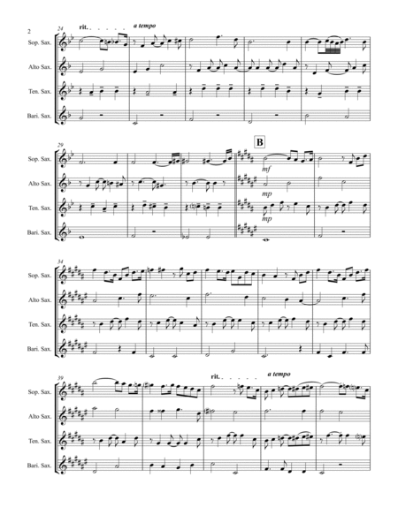 Lohengrin – Elsa’s Procession to the Cathedral (for Saxophone Quartet SATB) image number null