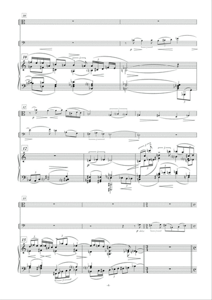 Trio (viola, violoncel i piano) String Duet scores gallery preview page 6