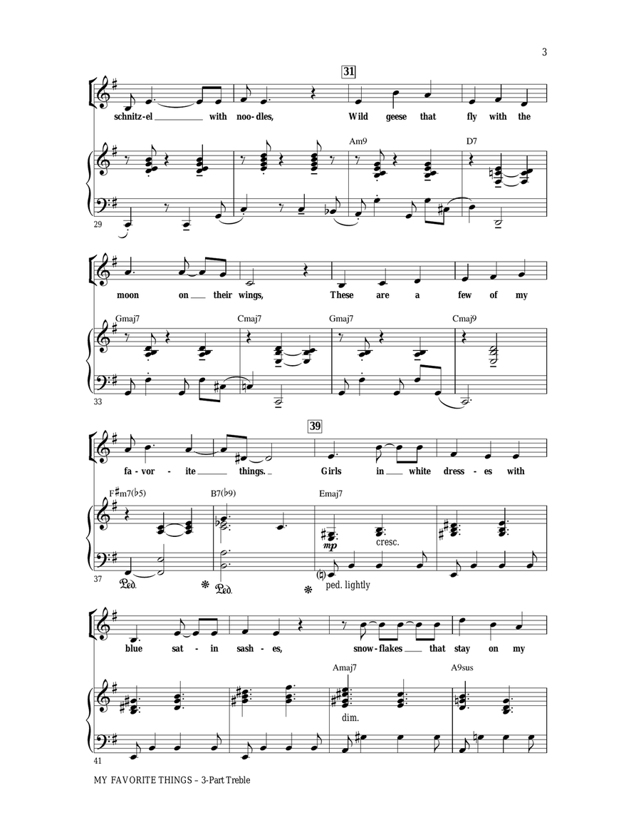 My Favorite Things 3-Part scores gallery preview page 3