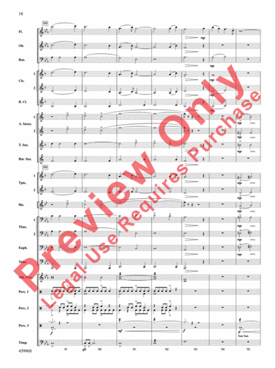 Terracotta Warriors Terracotta Warriors Concert Band scores gallery preview page 19