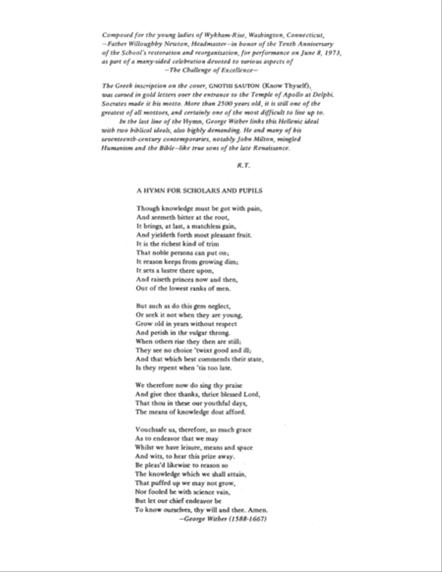 A Hymn For Scholars and Pupils SSA scores gallery preview page 2