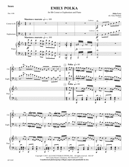Emily Polka - Euphonium/Piano image number null
