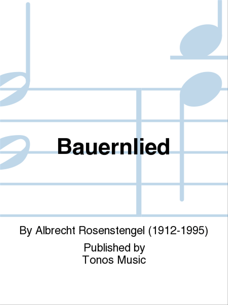 Bauernlied TTBB scores gallery preview page 1