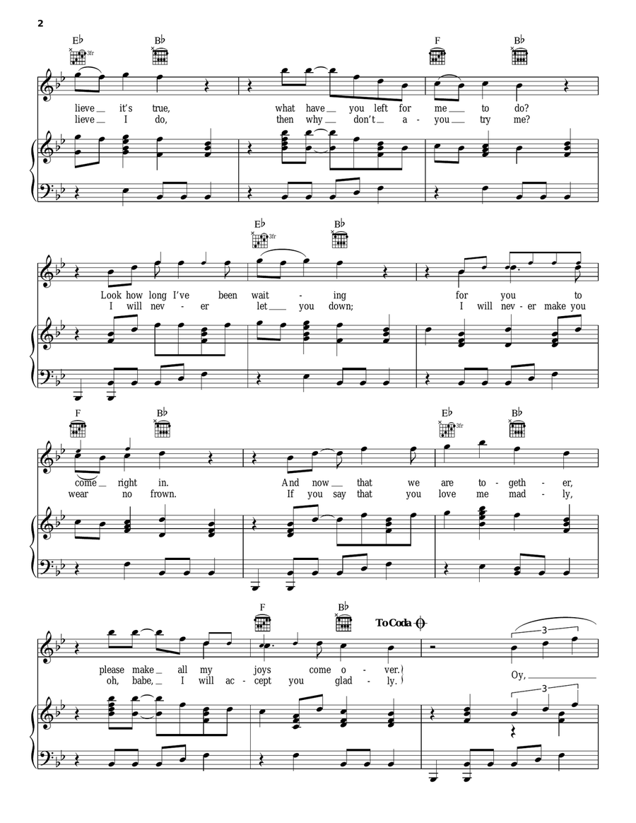 Cherry Oh Baby Cherry Oh Baby Piano, Vocal, Guitar scores gallery preview page 2