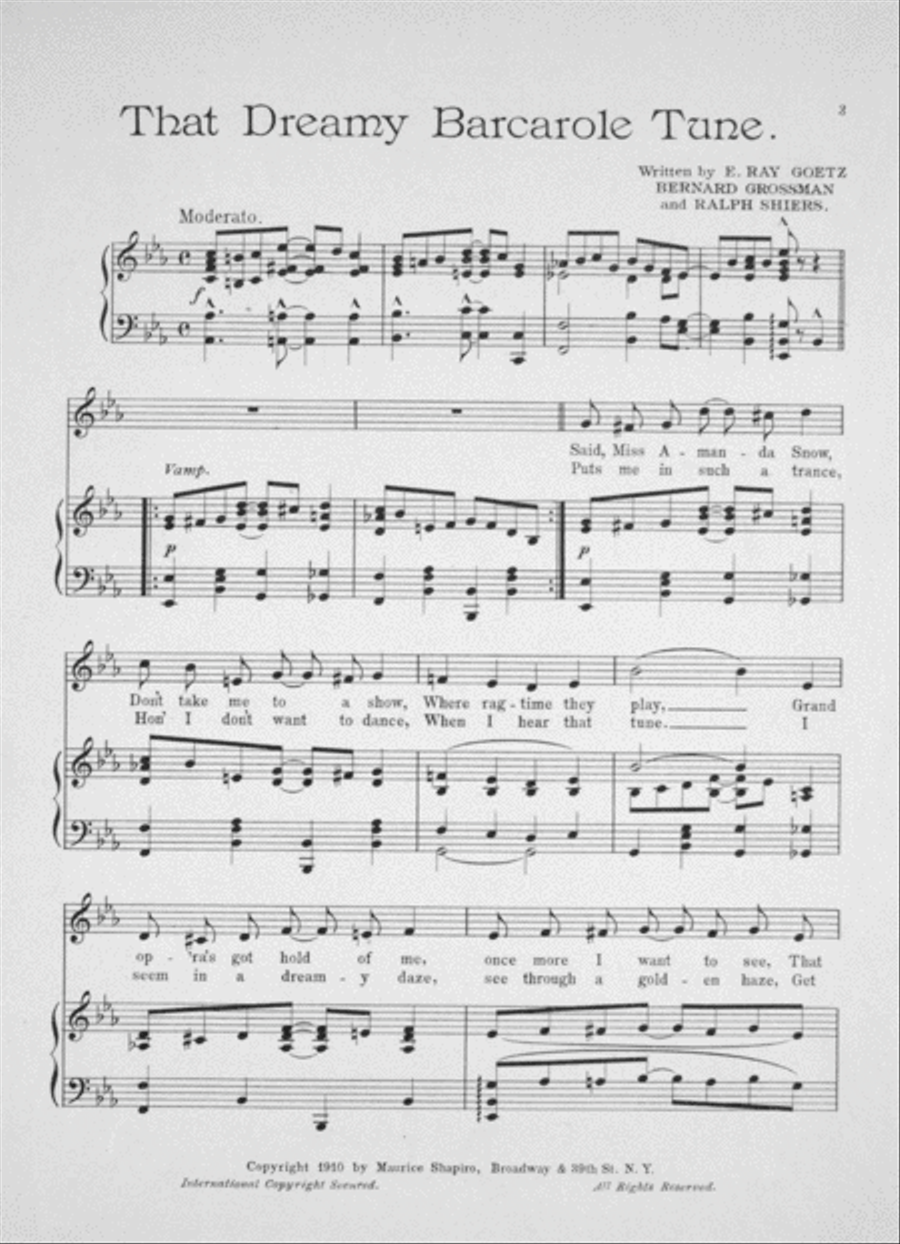 That Dreamy Barcarole Tune Voice scores gallery preview page 2