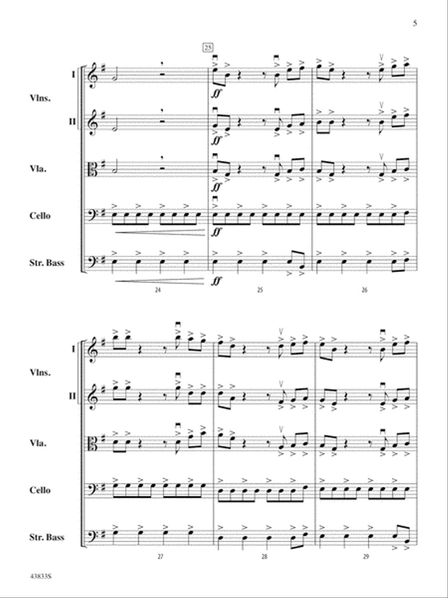 Pirate's Code: Score String Orchestra scores gallery preview page 5
