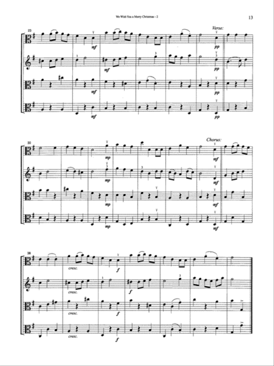 More Festive Strings for Ensemble Collection / Songbook scores gallery preview page 11
