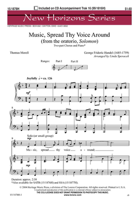 Book cover for Music, Spread Thy Voice Around