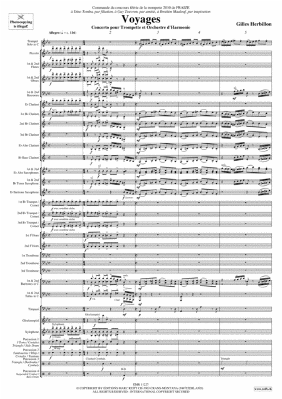 Voyages Voyages Concert Band scores gallery preview page 3