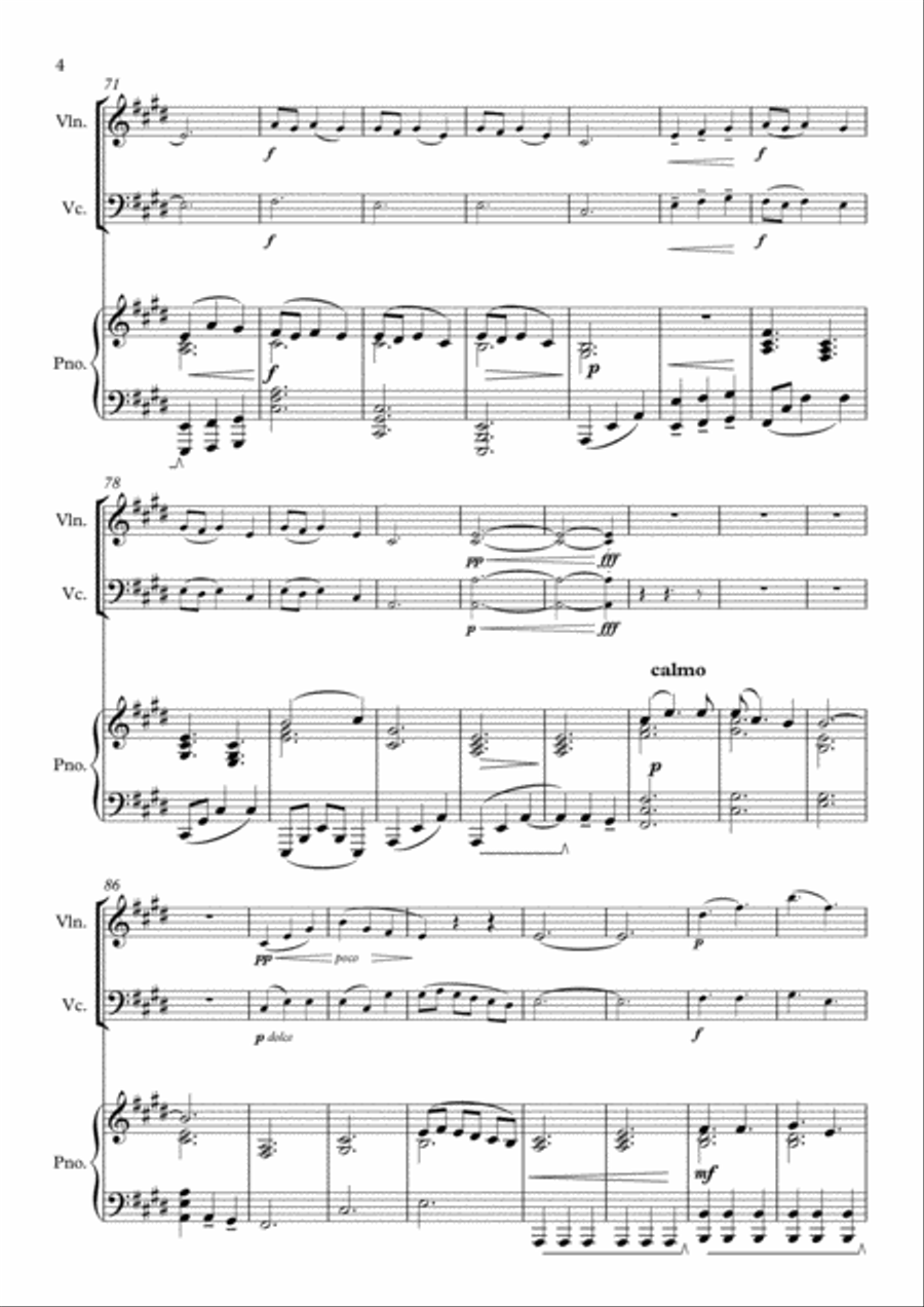 When The Party's Over Piano Trio scores gallery preview page 4