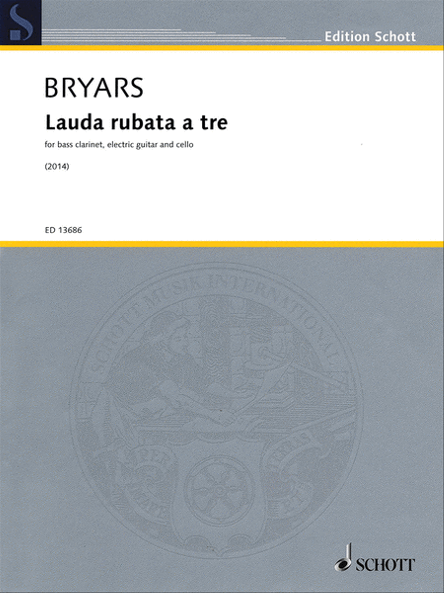 Lauda rubata a tre Lauda rubata a tre Bass Clarinet scores gallery preview page 1