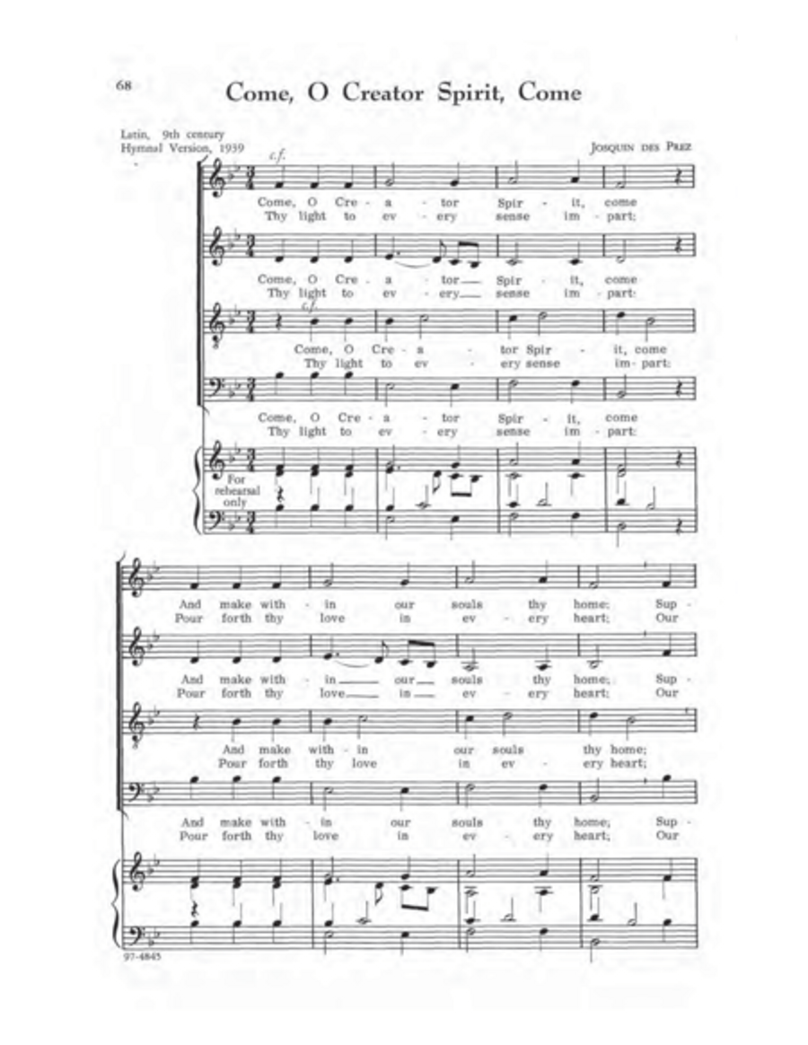 A First Motet Book 4-Part scores gallery preview page 19