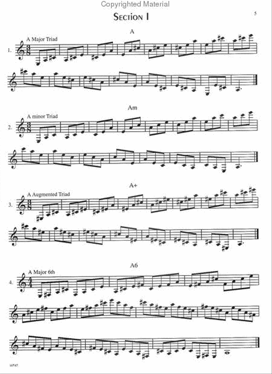 Contemporary Chordal Sequences For Intermediate Clarinet B-Flat Clarinet scores gallery preview page 2