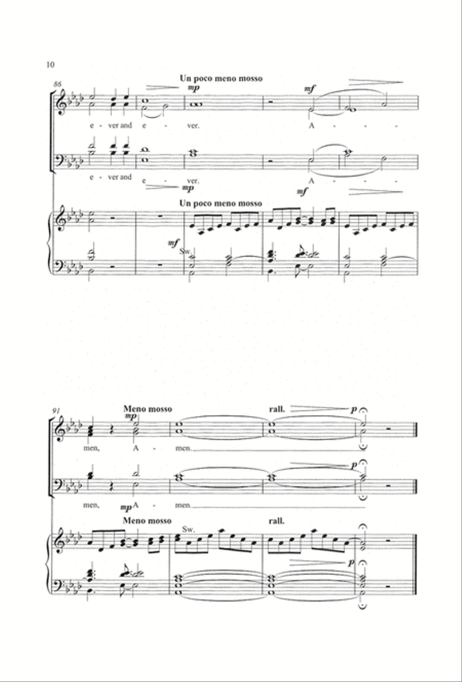 Come, Let Us Sing for Joy to the Lord 4-Part scores gallery preview page 11