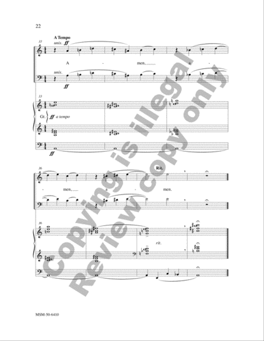 Two Psalms and a Canticle 4-Part scores gallery preview page 21