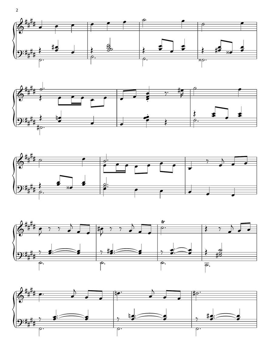 Waltz For Peppy (from The Artist) Piano Solo scores gallery preview page 2