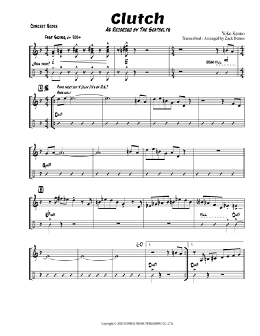Clutch Jazz Ensemble scores gallery preview page 2