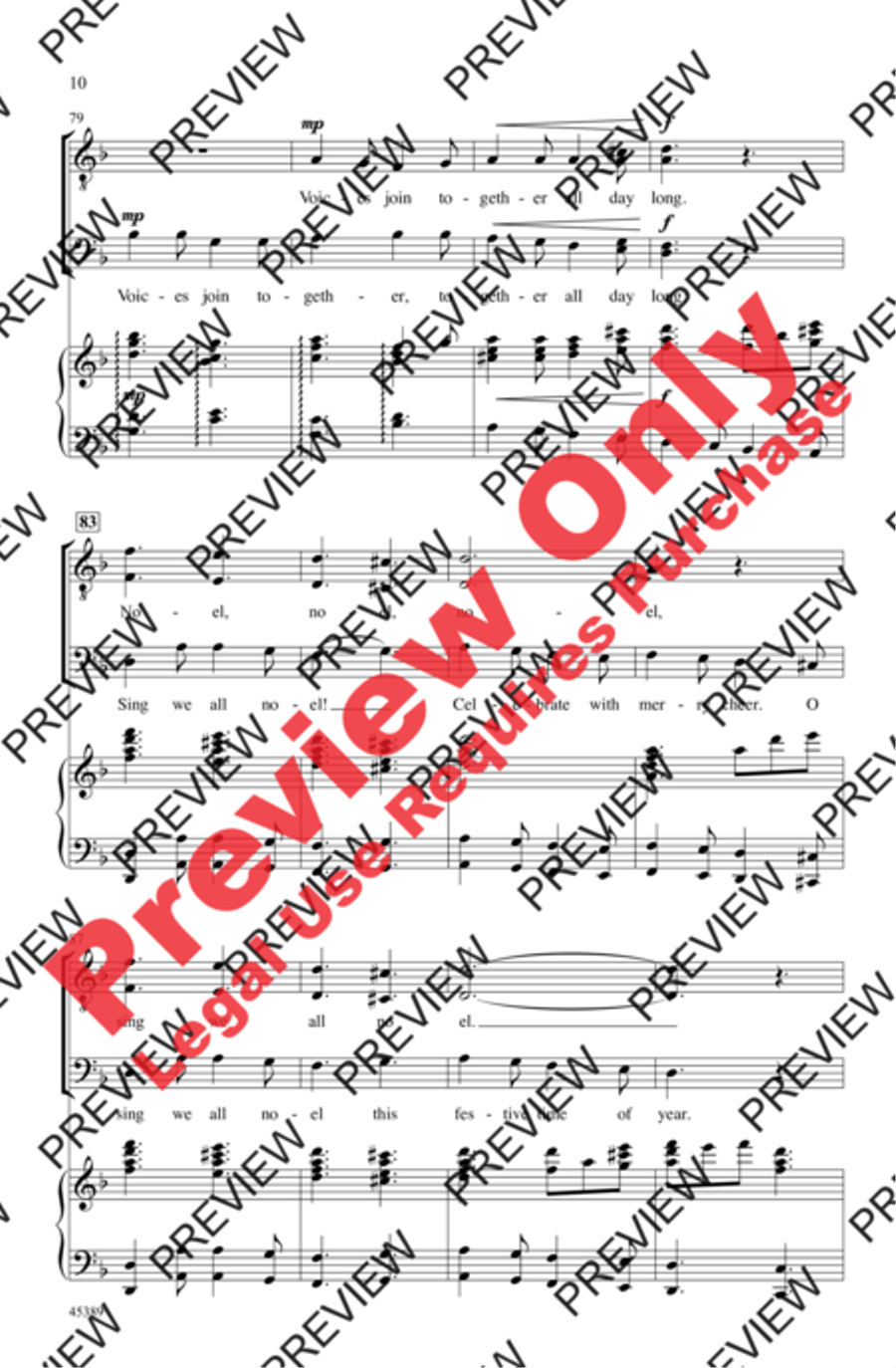 Sing We All Noel! Men's Choir scores gallery preview page 9
