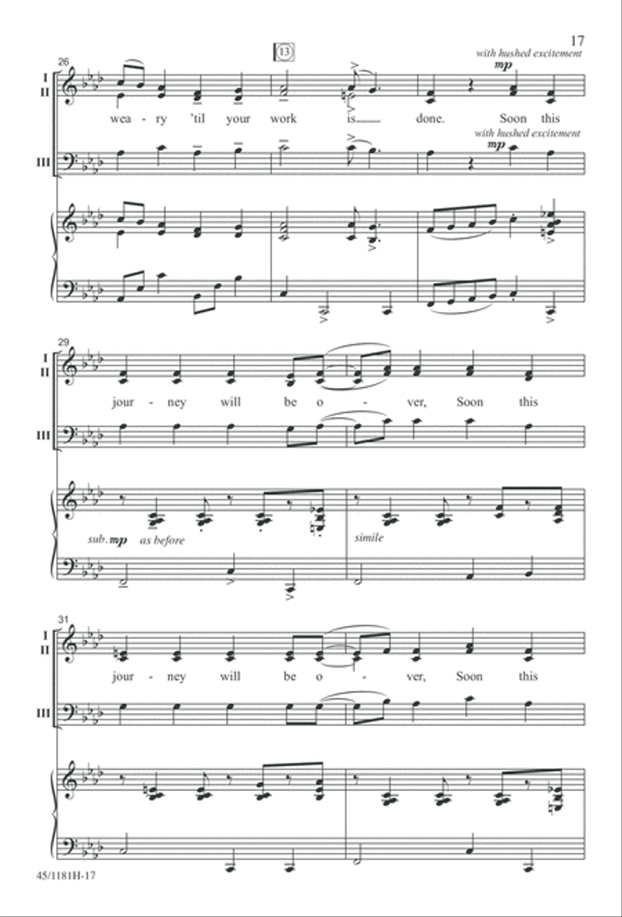 Contemporary Choral Classics 3-Part scores gallery preview page 17