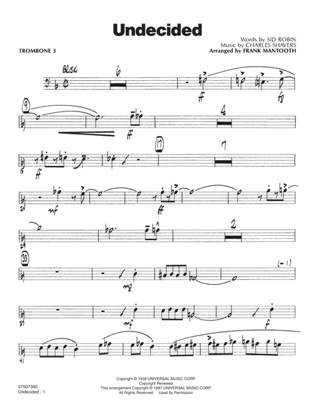Undecided - Trombone 3