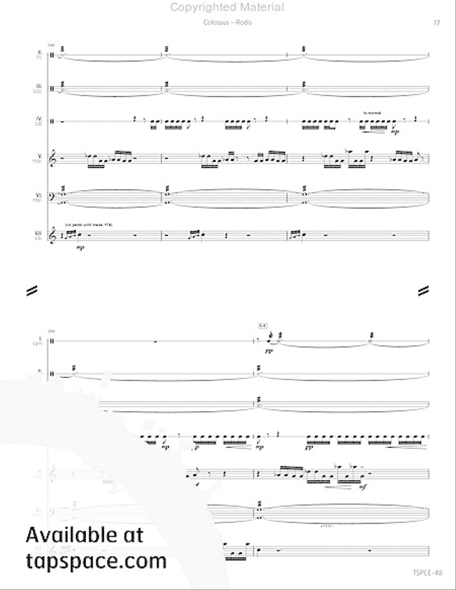 Colossus Percussion Ensemble scores gallery preview page 22