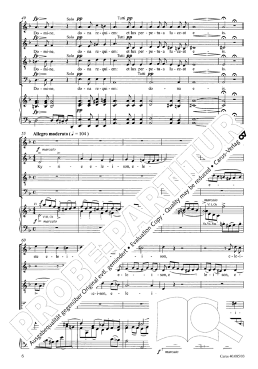 Missa pro defunctis Missa pro defunctis 4-Part scores gallery preview page 7