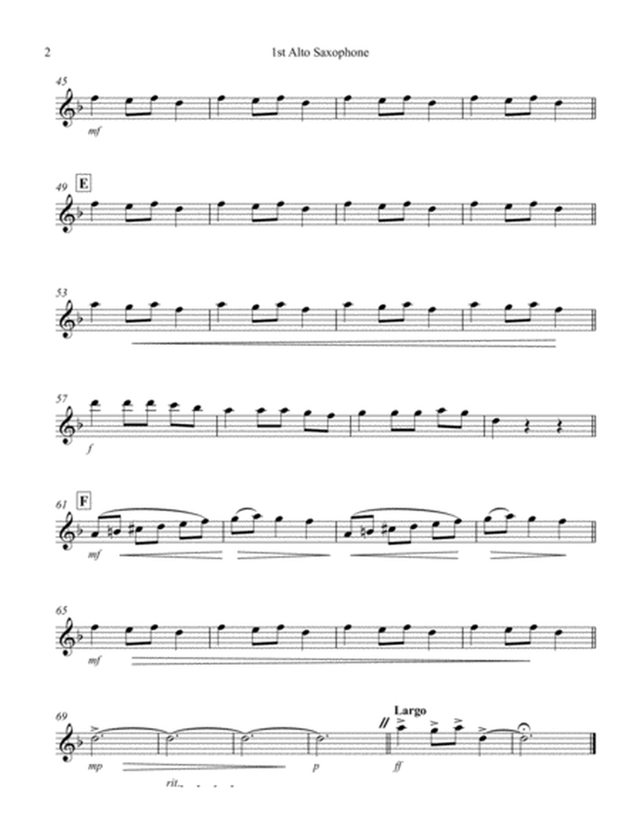 Carol of the Bells (F min) (Saxophone Sextet - 3 Alto, 2 Ten, 1 Bari) image number null