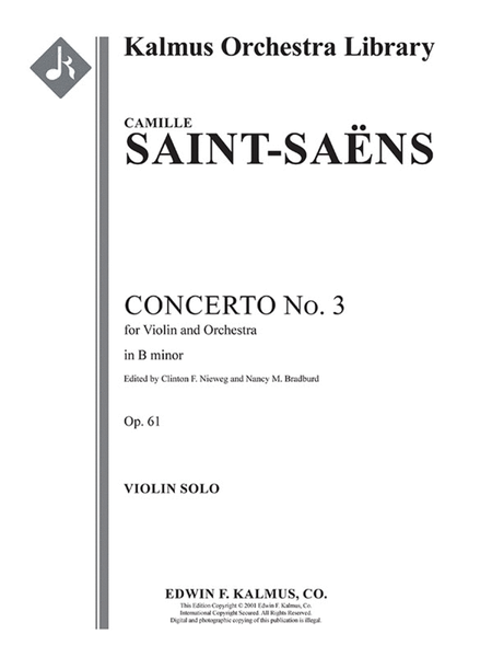Concerto for Violin No. 3 in B minor, Op. 61