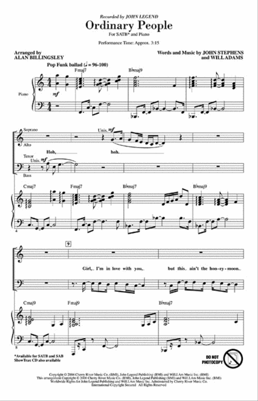 Ordinary People 4-Part scores gallery preview page 2