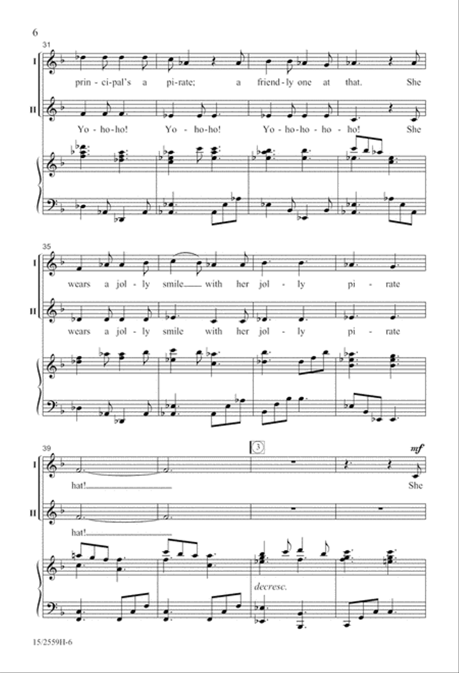 Our Principal's a Pirate 2-Part scores gallery preview page 7
