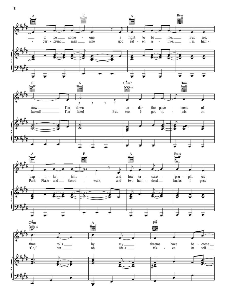 Company Car Company Car Piano, Vocal, Guitar scores gallery preview page 2