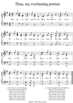 Thou, my everlasting portion. A new tune to a wonderful old hymn.