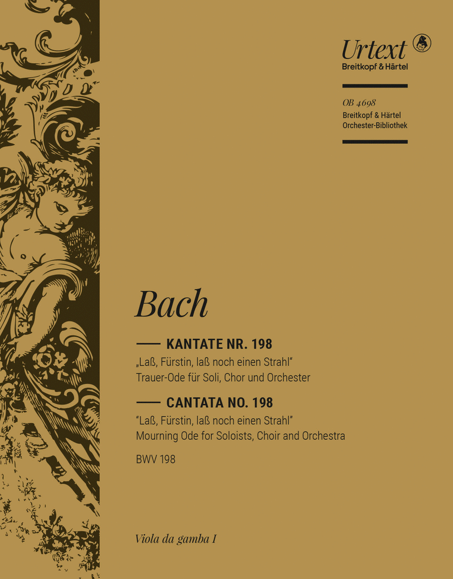 Cantata BWV 198 “Lass, Fürstin, lass noch einen Strahl” 4-Part scores gallery preview page 1