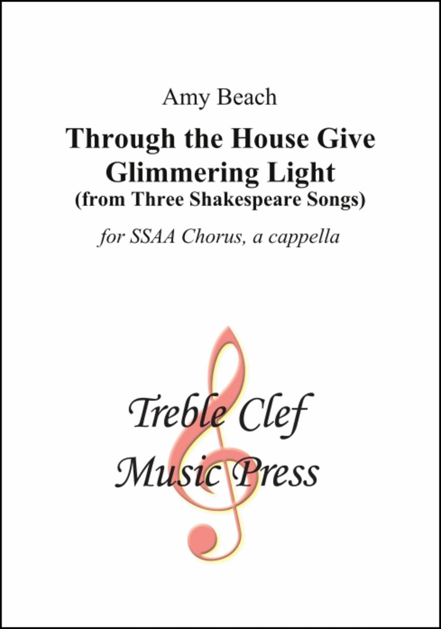 3. Through the House Give Glimmering Light SSAA scores gallery preview page 1