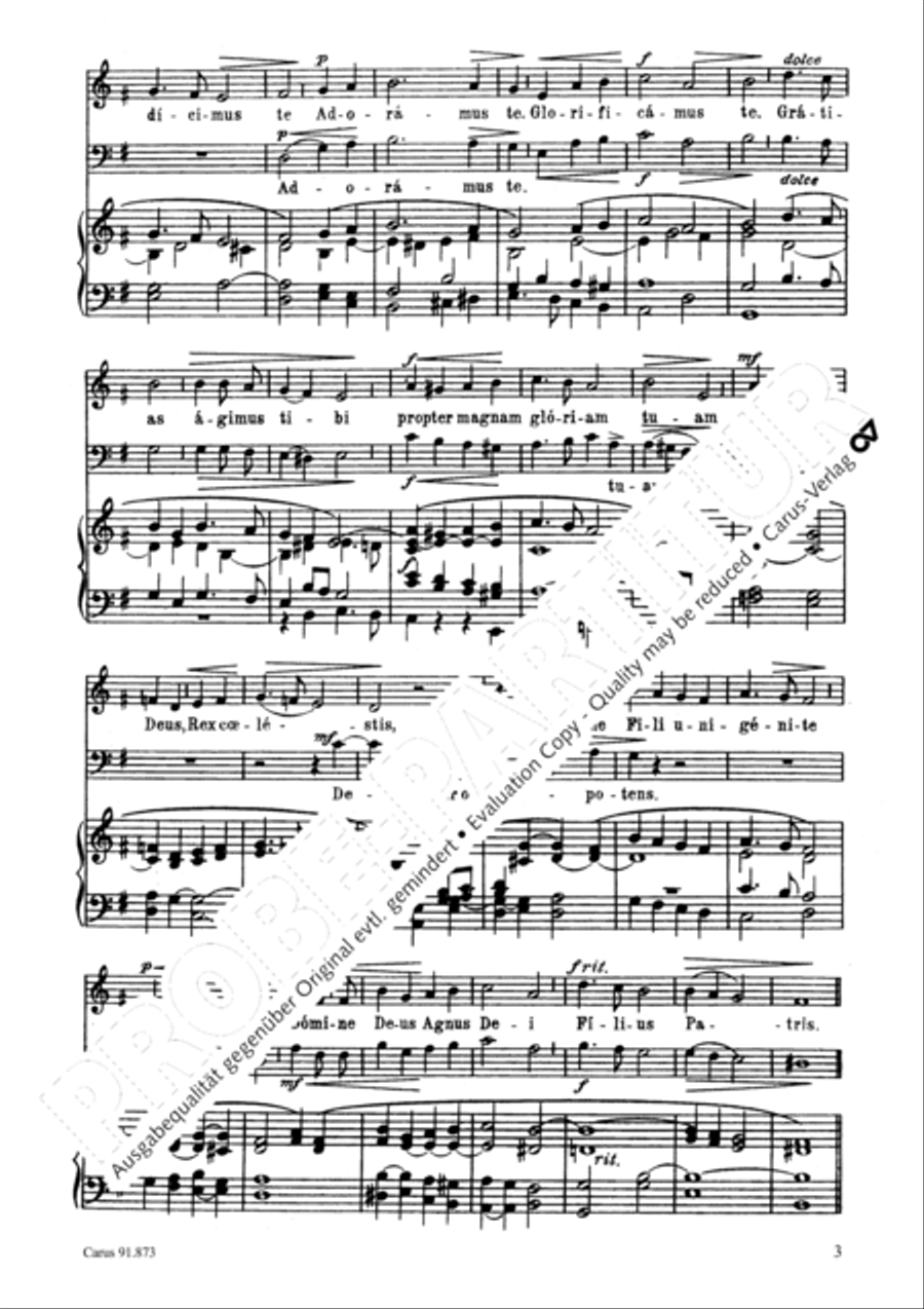Missa in honorem S. Gregorii Choir scores gallery preview page 4